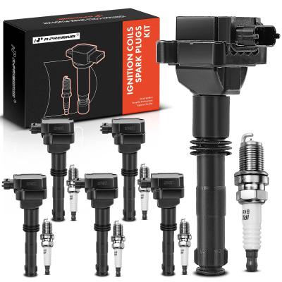 China 6x Black Ignition Coil & IRIDIUM Spark Plug Kits for Porsche 911 Boxster for sale