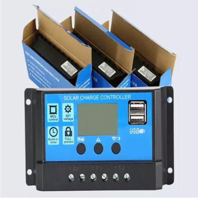 China Manual Solar Charger Controller Factory Price Battery Power PWM Controller 12V/24V 60A Solar Charge Controller for sale