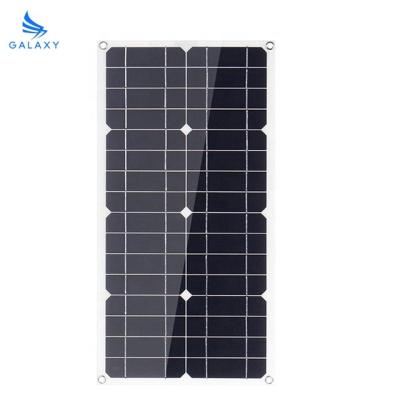 China 100W solar panel kit with controller, single crystal photovoltaic module, off grid, used for boathouse power supply 156.75mmx156.75mm for sale