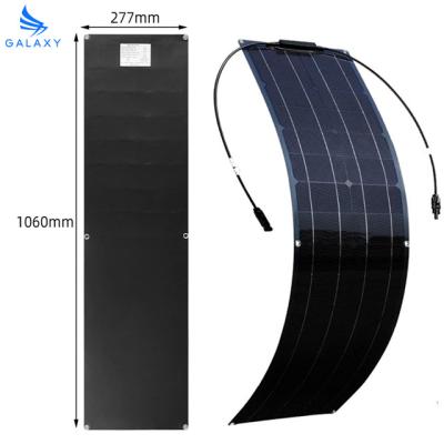 China Flexible Solar Panel With Monocrystalline Solar Cells Charger For RV Boat Caravans Motorhome Camping 156.75mmx156.75mm for sale