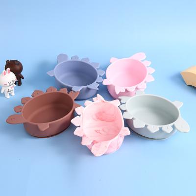 China Modern Silicone Suction Baby Stocked Feeding Bowl for sale