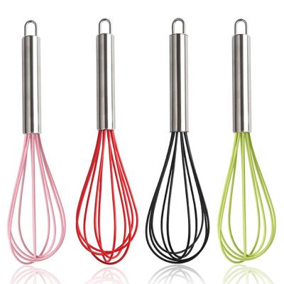 China Viable Custom Logo Premium Mini Kitchen Stainless Steel DIY Tool Egg Beater Mixing Beater for sale