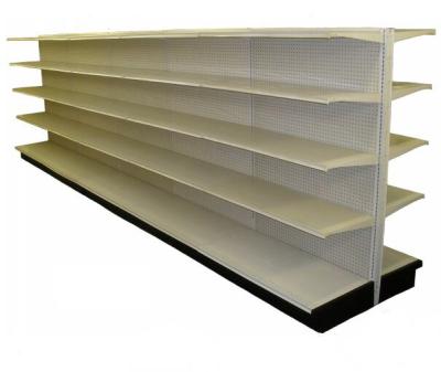 China Double sided supermarket gondola shelving, liquor store shelving rack, china gondola shelf for sale