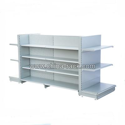 China According To Customers Gondola Supermarket Adjustable Metal Display Racks Shelf In Classic Style For European Market Supermarket for sale