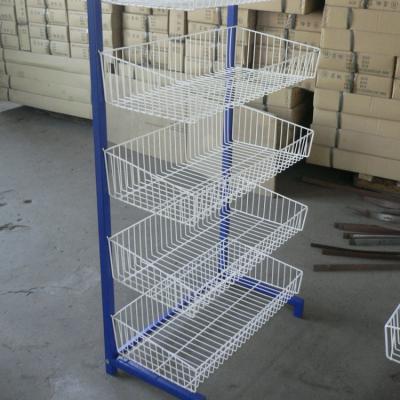 China Ownace Supermarket Single Sided Hot Selling Fruit Vegetable Display Rack for sale