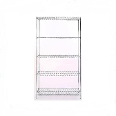 China Wholesale Single Sided 5 Layers Rack Rack Display Wire Metal Stainless Steel Panel Grid for sale