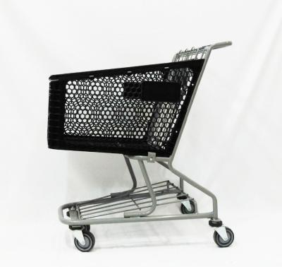 China Folding Shopping Trolley Supermarket Shopping Trolleys High Quality Plastic Folding Trolleys for sale