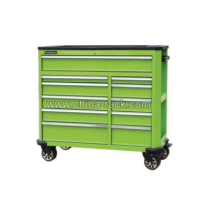 China Casters With Brake 11 Drawers Storage Roller Cabinet Large Garage Tool Chest for sale