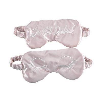 China Anti-wrinkle sleep mask silk headband with double layer silk filling and elastic strap for travel and full night's sleep nap for sale