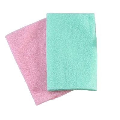 China Body Exfoliating Back Scrubber With Nylon Extended Back Stretchy Strap Washcloth Pull Joints Length Double Sided Bath Towel for sale