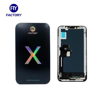 China FTY Mobile Phone LCD Display Touch Screen Replacement with Digitizer for iPhone X, Screen Replacement for Iphone X 5.8 inch for sale