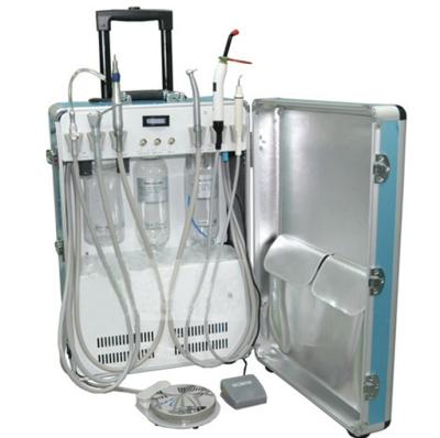 China Portable metal dental unit with scale &light treatment for sale