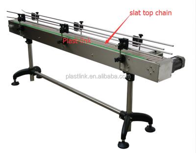 China Heat resistant small cosmetic bottle chain conveyor for filling machine/labeling machine/printing machine for sale