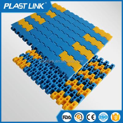 China Plastic Bottles Top Modular Plastic Plate Conveyor Belt For Food Industry for sale