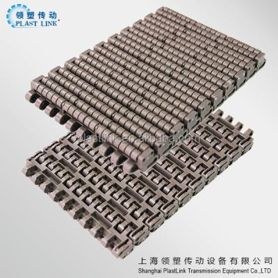 China Heavy Duty Food LS 1005 Modular Conveyor Belts Roller Top Plastic Conveyor Belt For Packaging for sale