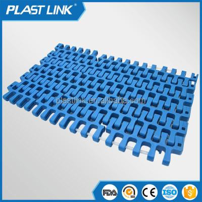 China Cheap Modular Plastic Glass Bottles Plast Link Curve Treadmill Conveyor Belt for sale