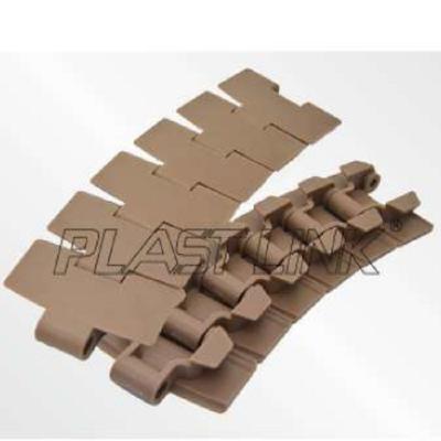 China Electrostatic Prevention Environment Products Conveying PL 880TAB Plastic Side Cable Conveyor Equipment Chain Table Top Slat Top for Food Beverage Industry Cans and Bottle Transport for sale