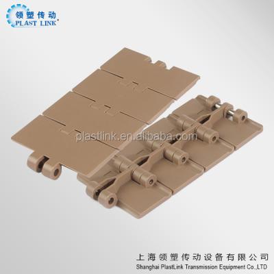 China PET/Bottles/Can/box transport plast link sheet plastic conveyor chain LF820-K400/IF820-500 for sale