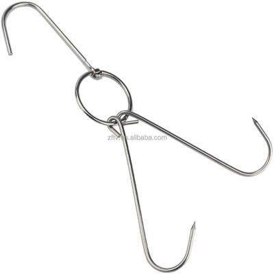 China Modern Meat Hook Smoker Hook Heavy Stainless Steel Meat Hook, Suitable for Meat Hunting Rib Smoking Fish, Beef for sale