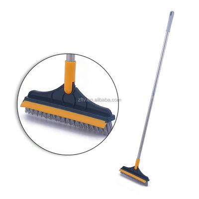 China Sustainable Floor Sanding Brush with V-Bristles, Long Handle Cement Sealed Brush - 40 Inches, Household Cleaning Brush for Floors, Bathroom for sale