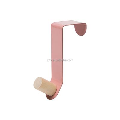 China Viable over the door hook - strong metal over door hook, for hanging clothes, towel, overcoat, colors etc. four for sale