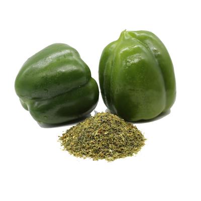 China Dry Natural Dehydrated Dried Green Paprika Powder for sale