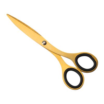 China Household Scissors Stainless Steel Professional Office Golden Scissors for sale