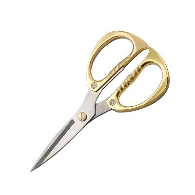 China Multi Function Stainless Steel Shear Cutter Sewing Scissor Stainless Steel Household Cloth Tailor Cutting Mental Handle for sale