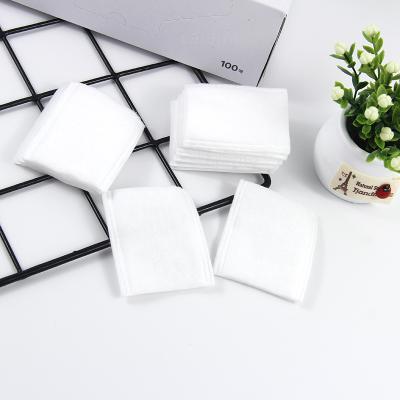 China 100% Cotton Pad High Absorbent Natural Makeup Removal Cleansing Slices In Environmental Protection Paper Box for sale