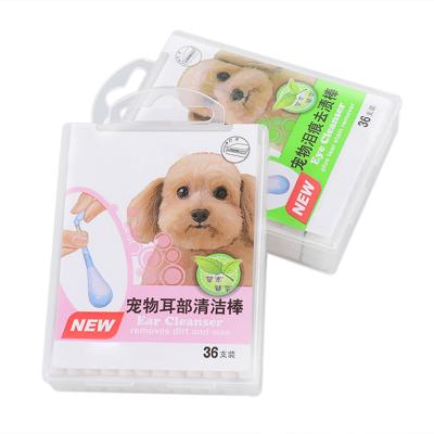 China Pet Professional Liquid Ear Swab Cotton Eye Remover Pet Cleaning Swab for sale