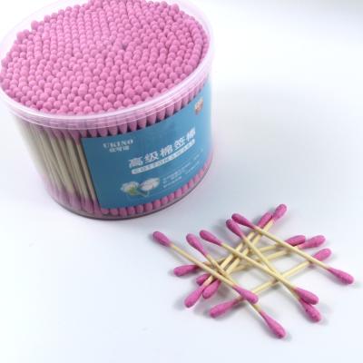 China New Arrival 500PCS Colorful Cotton Buds Makeup Remover Dabs Makeup Remover for sale