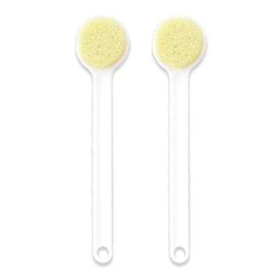 China EXFOLIATE Cheap Price Plastic Handle Bath Shower Brush Long Body Exfoliator Brush for sale