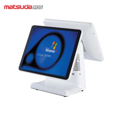 China 17 Inch Fashion Windows Desktop Dual Touch Screen EPOS POS Terminal for sale