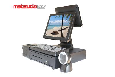 China J1900 I3 I5 CPU 15Inch Dual Screen Pos Terminal for sale