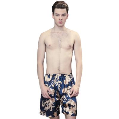 China Big QUICK DRY silk pajamas men's spring silk and summer color home ice shorts home clothes wholesale for sale