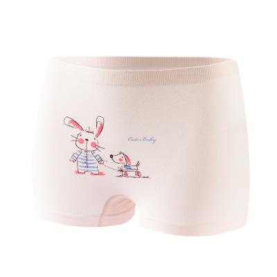 China Flat Corner Children's Antibacterial Girls Underwear Four Corner Cute Cartoon Baby Pants for sale