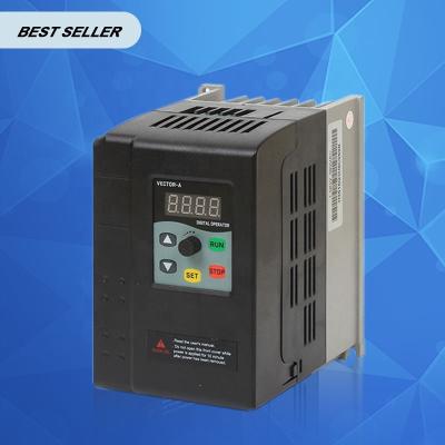 China 0.4KW economical type vfd single phase input and 3 phase 220V output for motor speed control 154*100*145mm for sale