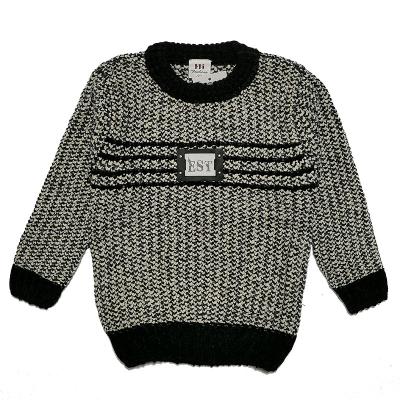 China Cheap Top Custom Sweaters Anti Shrink Kids Elastic Round Neck Plus Size Sweaters Bare Baby Sweaters for sale