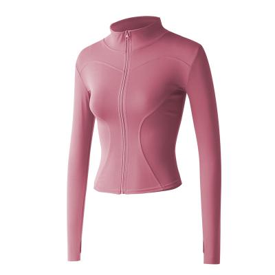 China 2022 large size fitness breathable OEM style sports relieve zipper yoga clothes fitness yoga wear yoga top for sale