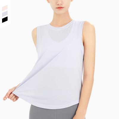 China 2022 Breathable New Style And Summer Clothing Spring Sports Moisture Absorption Yoga Loose Shirt Breathable Running Vest for sale