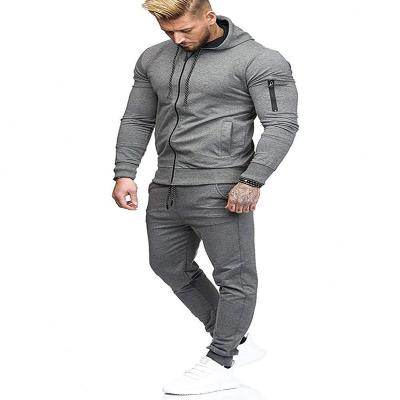 China High Quality Breathable Custom Design Gym Sports Wear Thin Hoodie Jacket And Pants Sets Men Hue Casual Track Suit Pure for sale