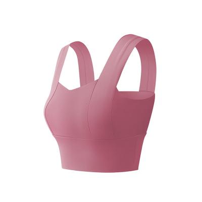 China Breathable Sporty Crop Top Yoga Tank Top Yoga Style Fashion Shockproof Underwear for sale