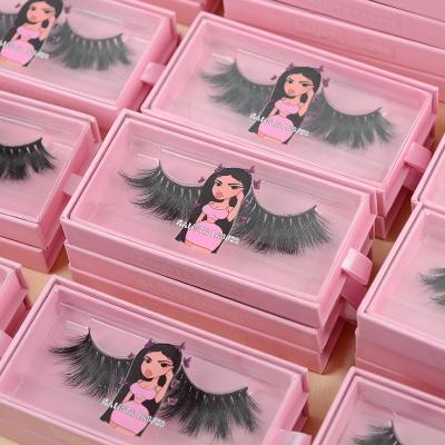 China Factory Wholesale Luxury Handmade Tapered 25mm 3d Mink Eyelashes Lashes 3d Tape Factory Thick Low Moq 100% Cotton 25mm for sale