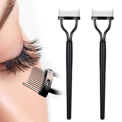 China 2021 New Arrivals Beauty Makeup Application Mink Eyelashes Applicator Tools Eyelash Curler Comb Eyelash Separator Makeup Tweeers Applicator Comb for sale