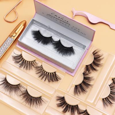 China Custom logo private label wave 3d curl 25mm mink eyelash sensitive wholesale deep fluffy boxes custom lash packaging for sale