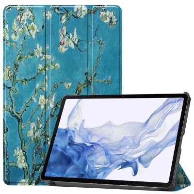 China For Samsung Galaxy Tab S8 2022 X700 X706 Tablet Case For Samsung Galaxy Tab S8 2022 SM-X700 SM-X706 Triple PU Leather PC Cover For Samsung Tab S7 SM-T875/T870 11inch for sale