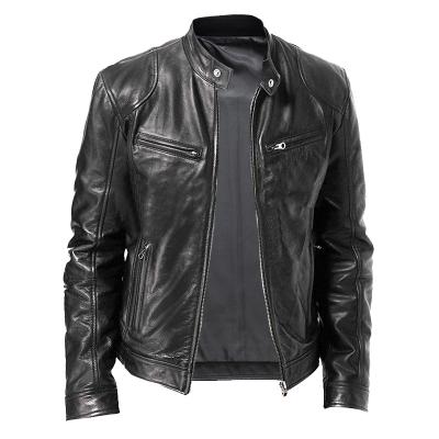 China 2021 New Fashion Autumn Winter Boy Motorcycle Leather Waterproof Jacket for sale