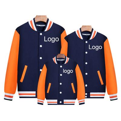 China Custom Logo Design Autumn Breathable Unisex College Sports Baseball Jacket for sale