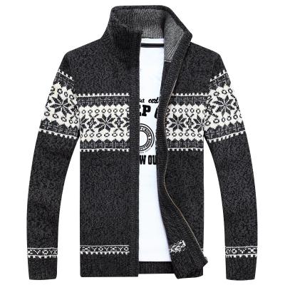 China 2021 Fashion Men's Slim Casual Breathable Jacquard Knitted Cotton Maxi Longo Cardigan Swater En Coat for sale