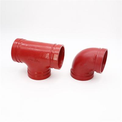 China Fire Fighting Corrosion Resistant Double Claw Flange Grooved Pipe Fitting For Fire Fighting for sale